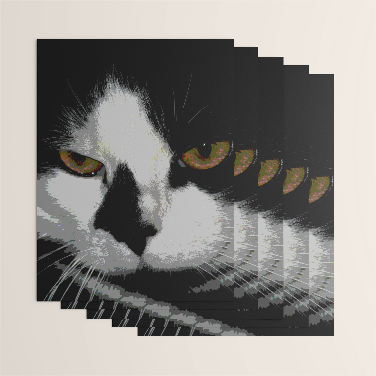 Black White Cat Ii Wrapping Paper By Carstenjohn Society6