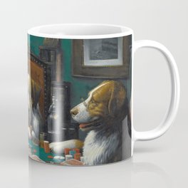 Poker Game (1894) Dogs Playing Poker Painting Cassius Marcellus Coolidge  Mug