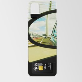 Rearview mirror view of Queensferry crossing | Scotland Road Trip | United Kingdom scenic route Android Card Case