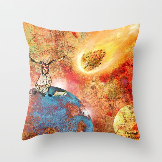 Poor Bertie Throw Pillow