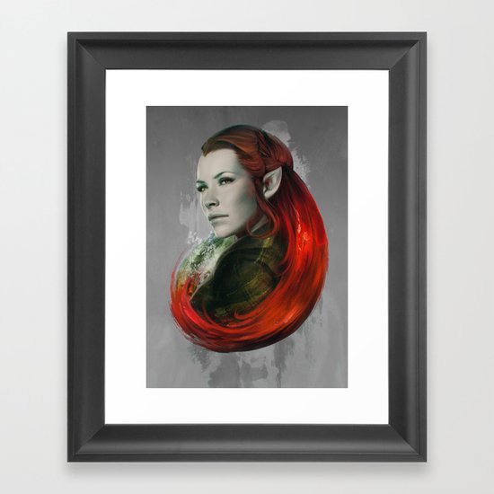 Head of Elven Framed Art Print