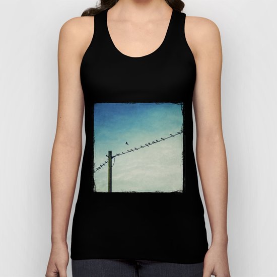 stepping out of line Unisex Tank Top
