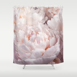 Floral Photography | Peony Pink Cluster | Flowers | Botanical | Plant Shower Curtain