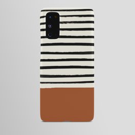 Burnt Orange x Stripes Android Case