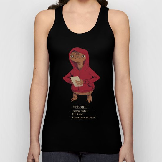 E.T. to-do-list Unisex Tank Top