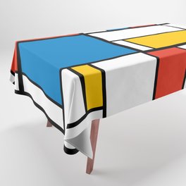 Mondrian De Stijl Modern Art Tablecloth
