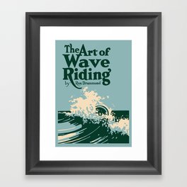 The Art of Wave Riding 1931, First Surfing Book Artwork, for Wall Art, Prints, Posters, Tshirts, Men, Women, Kids Framed Art Print