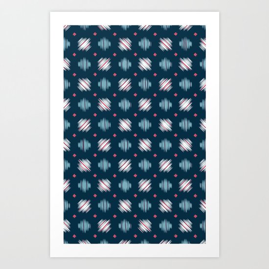 Kimono Pattern Art Print