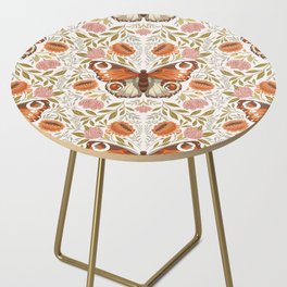 William Morris Inspired Monarch Butterfly Pattern Side Table