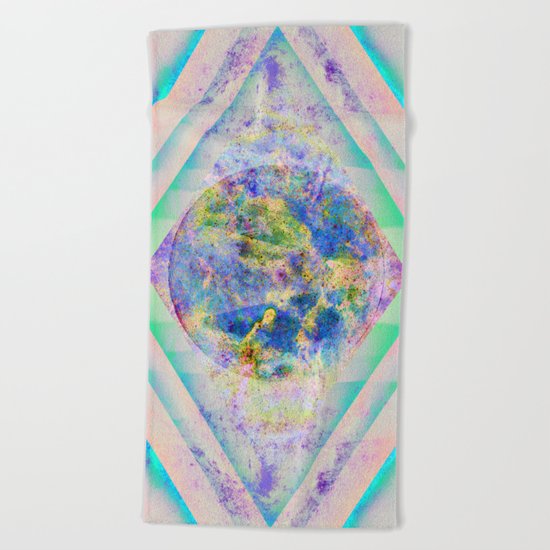 90 Degree Quantum Parallelogram Beach Towel