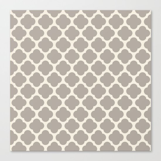 gray clover Canvas Print