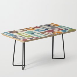 Retro Mid Century Modern Abstract Pattern 224 Atomic Googie Coffee Table