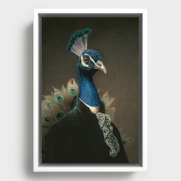 Lord Peacock Framed Canvas