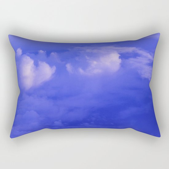 Aerial Blue Hues II Rectangular Pillow