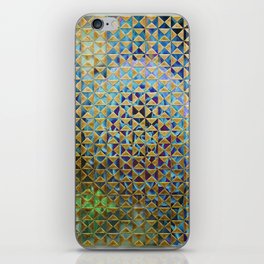 Golden Triangles Pattern iPhone Skin