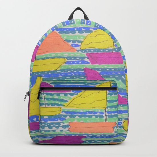Sailboats Backpack