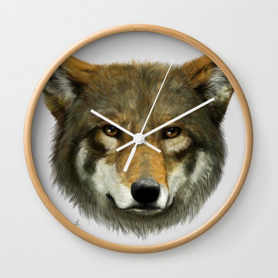 Wolf face Wall Clock