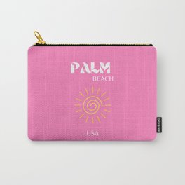 Palm Beach, Preppy, Pink Carry-All Pouch