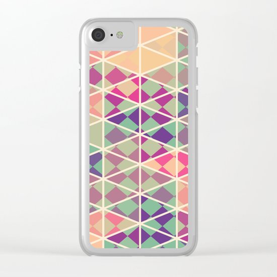 Vintage oriental pattern art Clear iPhone Case