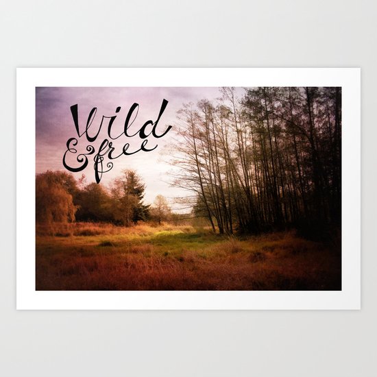 wild and free: meadow Art Print