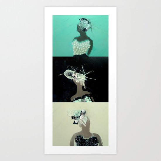 Mirrored Trio Art Print