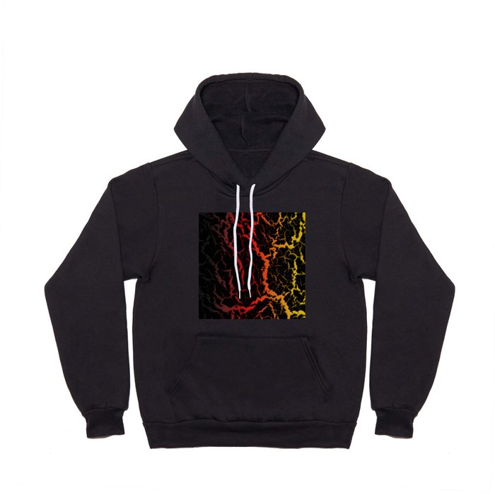 Cracked Space Lava - Black/Red/Gold Hoody