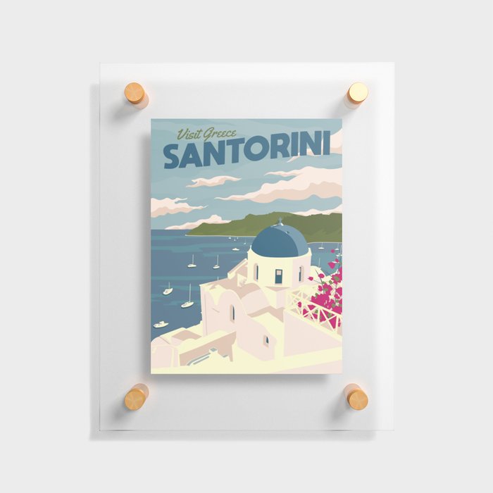 Santorini Floating Acrylic Print