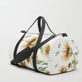 Sunflowers and Hummingbirds Duffle Bag