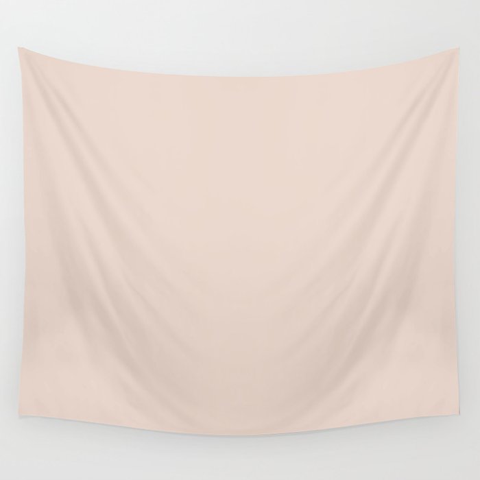 Pastel Orange Solid Color Pairs Pantone Peach Dust 12-1107 TCX Wall Tapestry