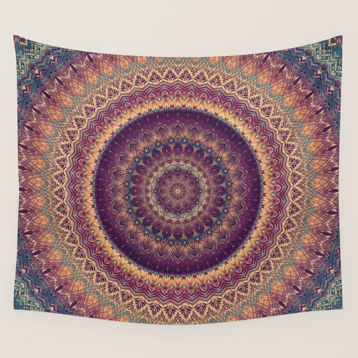 Mandala 541 Wall Tapestry by Mandala Of Life Society6