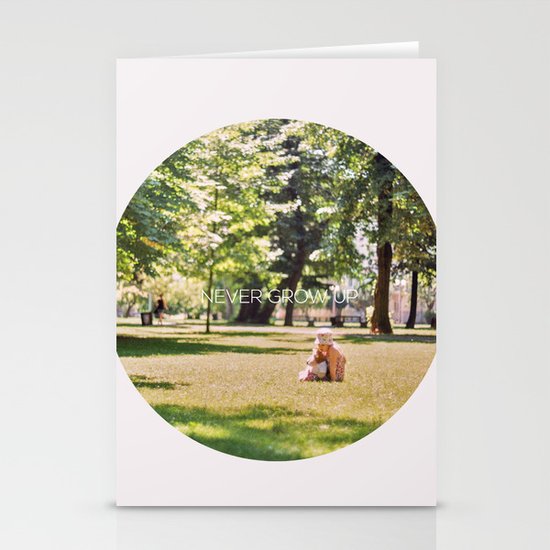 Never grow up Stationery Cards