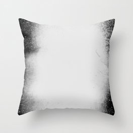 Horror blurry black Throw Pillow