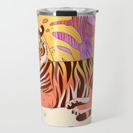 Colorful Tiger Travel Mug