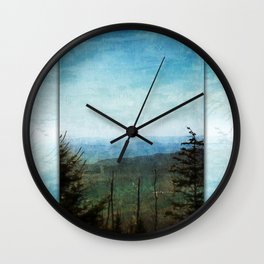 View from Clingman's Dome Tennessee Smoky Mountains Wall Clock