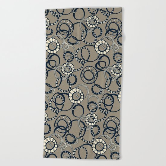 Honolulu hoopla light brown Beach Towel