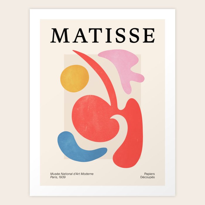 Abstract Shapes: Matisse Paper Cutouts III Art Print by ayeyokp | Society6
