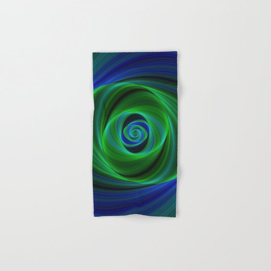 Green blue infinity Hand & Bath Towel