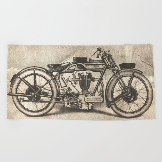 Norton Motorcycles Beach Towel