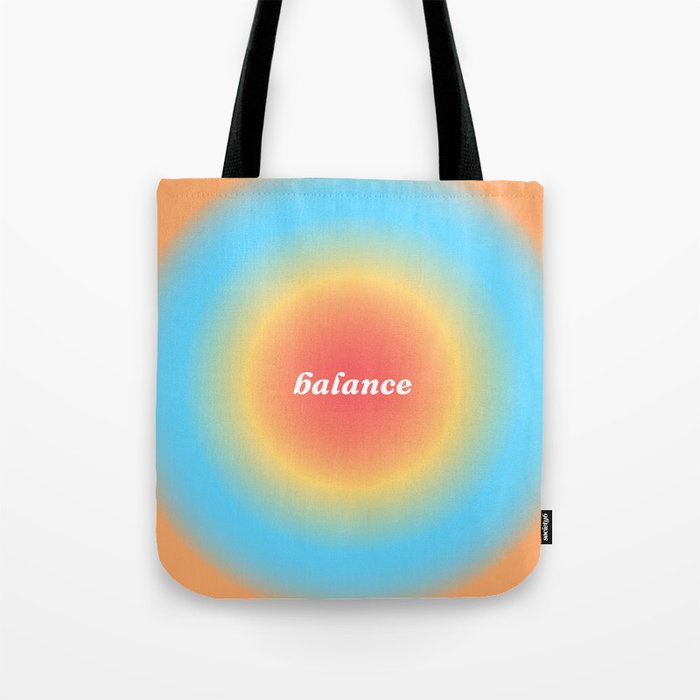 Balance gradient background Tote Bag