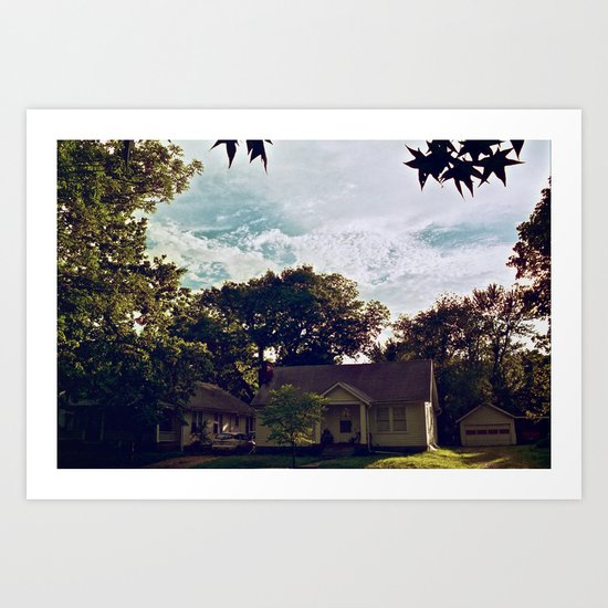Clouds of Lawrence, Kansas Art Print