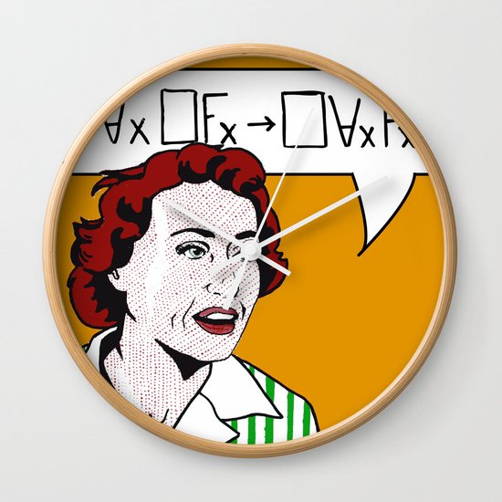 Ruth Barcan Marcus Wall Clock