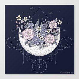 Mama Moon Planter Canvas Print