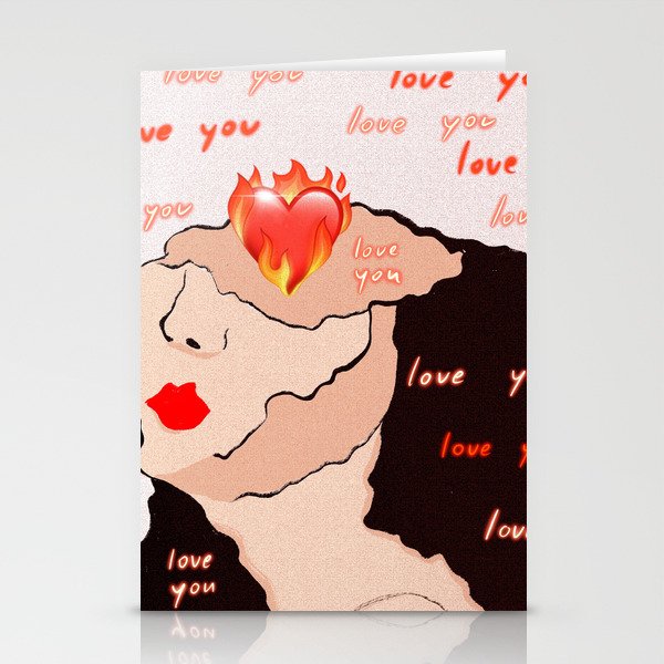 love you Stationery Cards