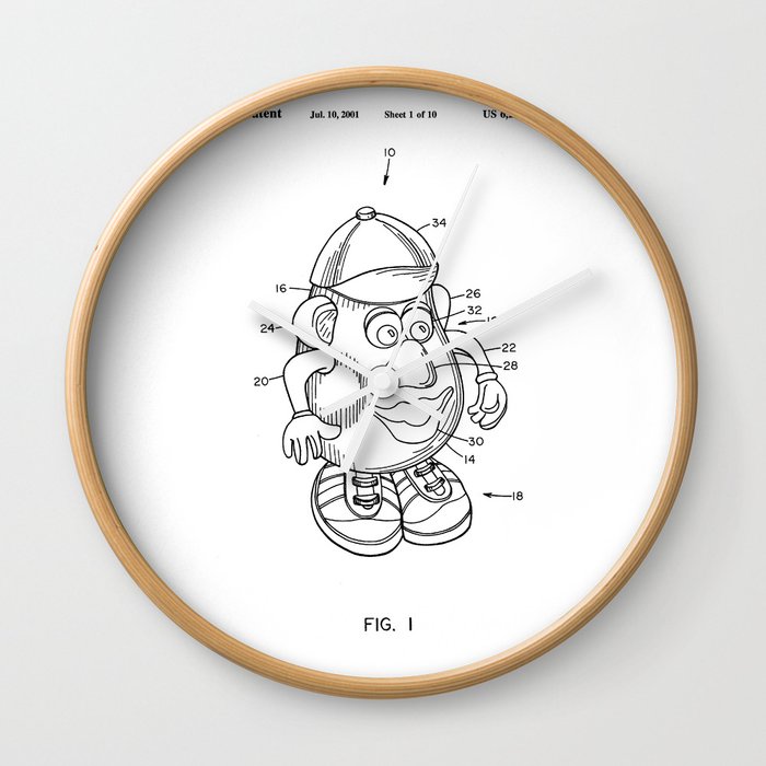 Mr Potatoe Wall Clock