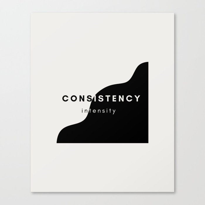 Consistency Over Intensity Canvas Print