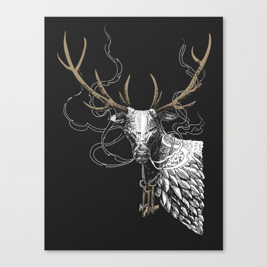 Oh Deer! Light version Canvas Print