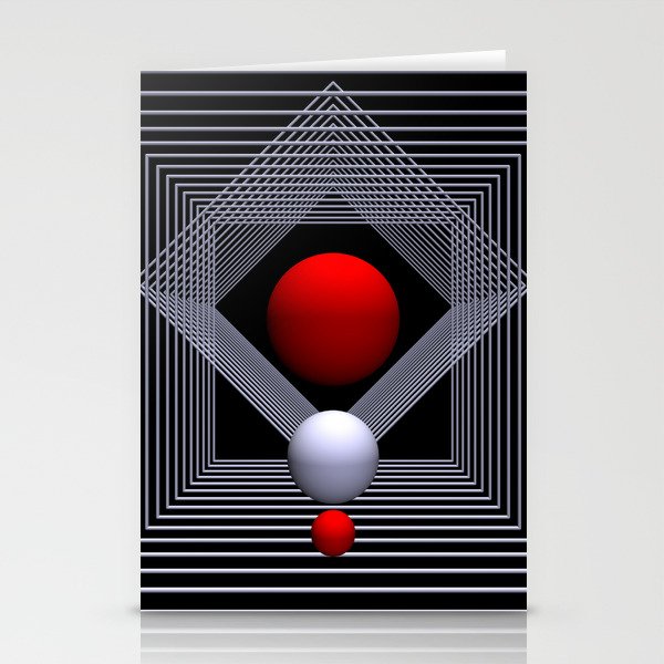 3D-geometry -20- Stationery Cards
