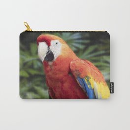 Perched blue and gold McCaw Carry-All Pouch