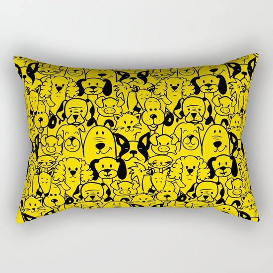 A lot of Pets Rectangular Pillow