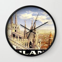 Vintage poster - Milano Wall Clock
